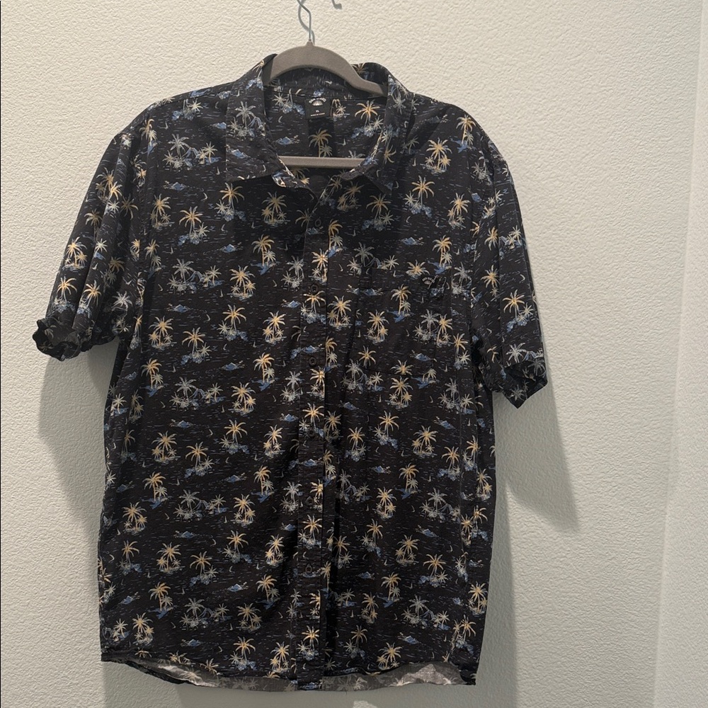 Tropical Print Men's Casual Shirt